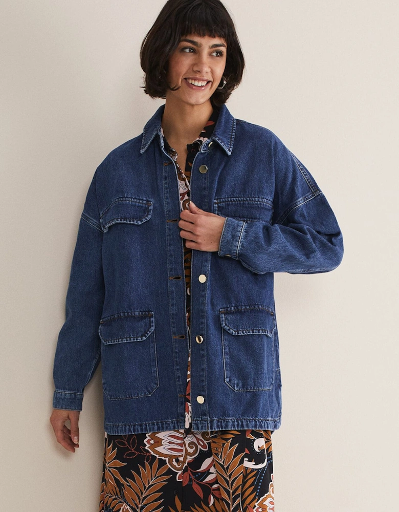 Tianna Oversized Denim Shacket