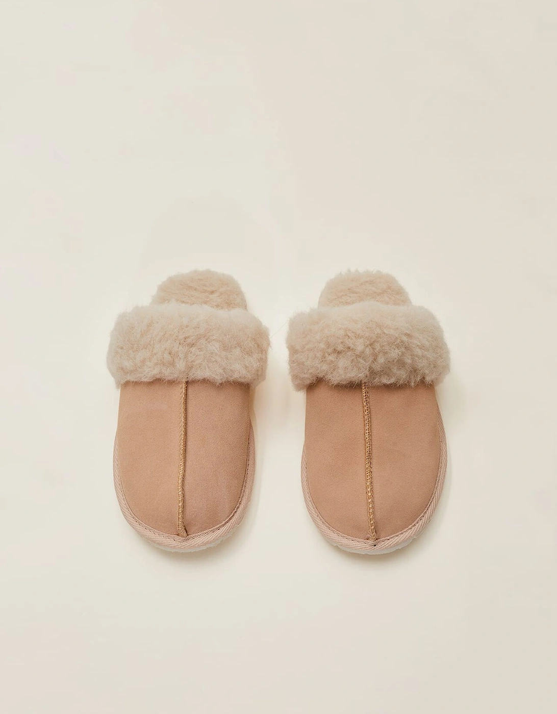 Katia Mule Suede And Sheepskin Slippers