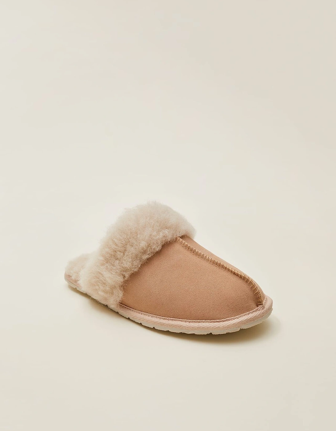 Katia Mule Suede And Sheepskin Slippers