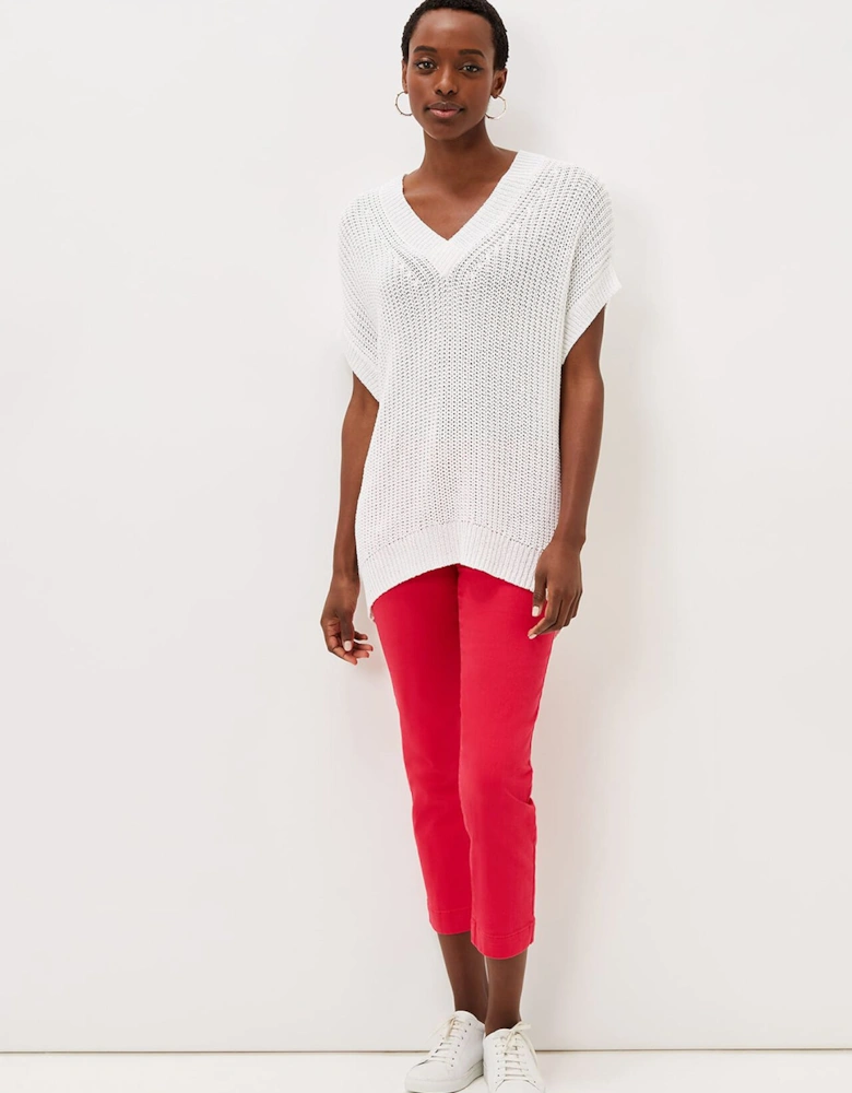 Lizzia V-Neck Stitch Knit