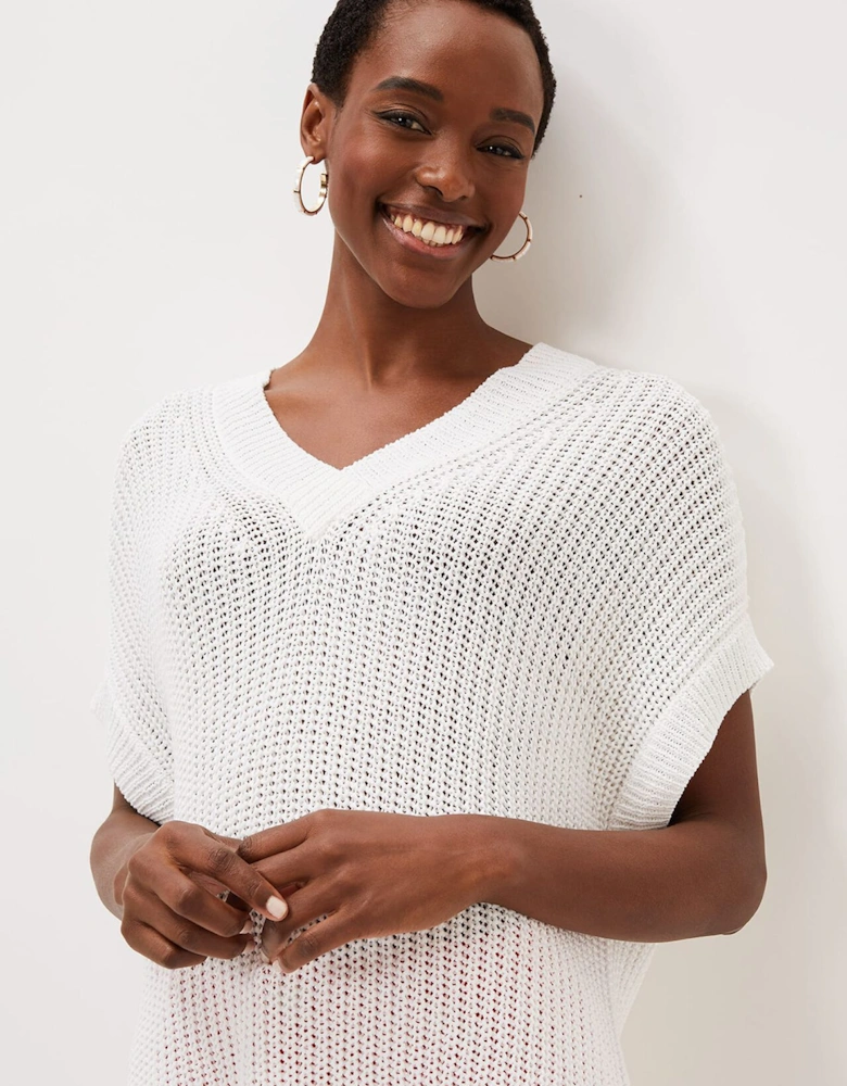 Lizzia V-Neck Stitch Knit