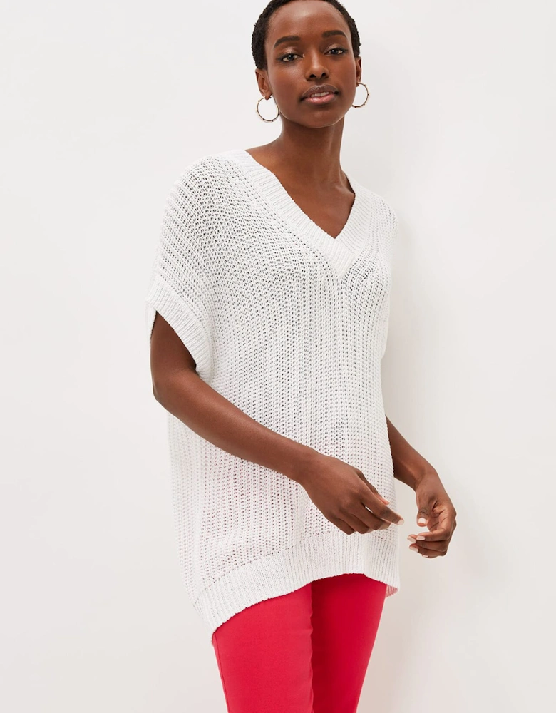 Lizzia V-Neck Stitch Knit