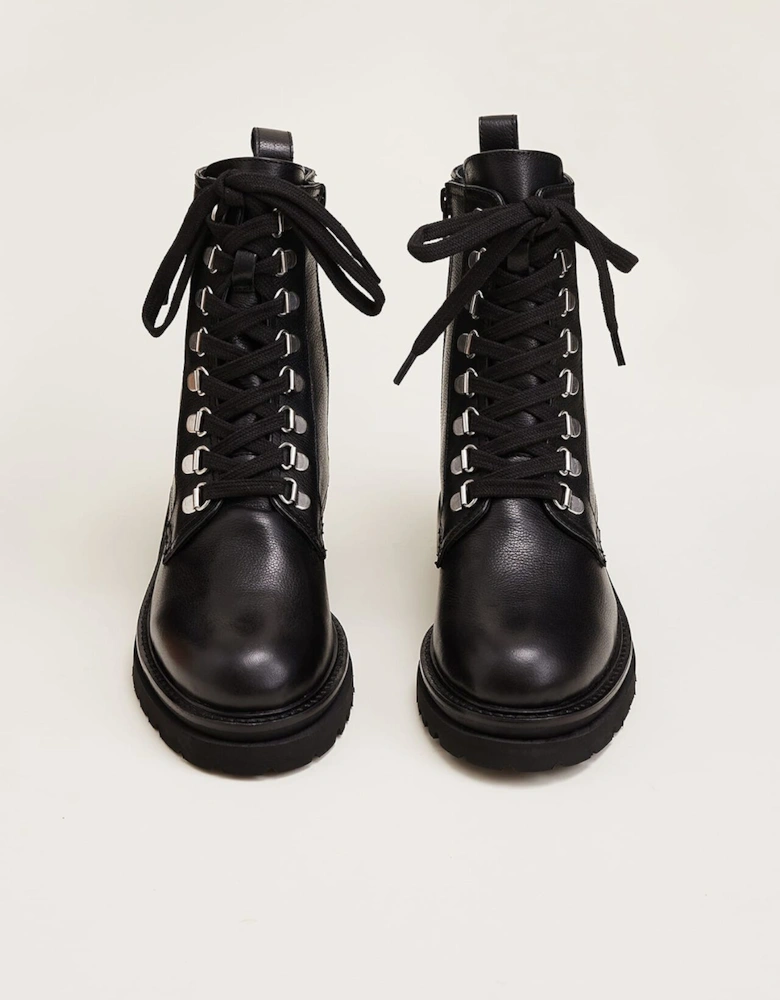 Meladie Leather Lace Up Boot