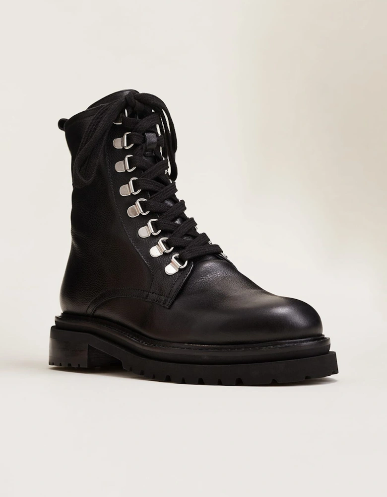 Meladie Leather Lace Up Boot