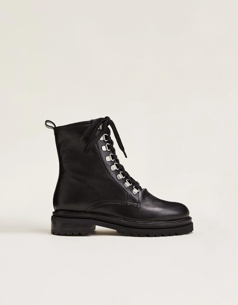 Meladie Leather Lace Up Boot