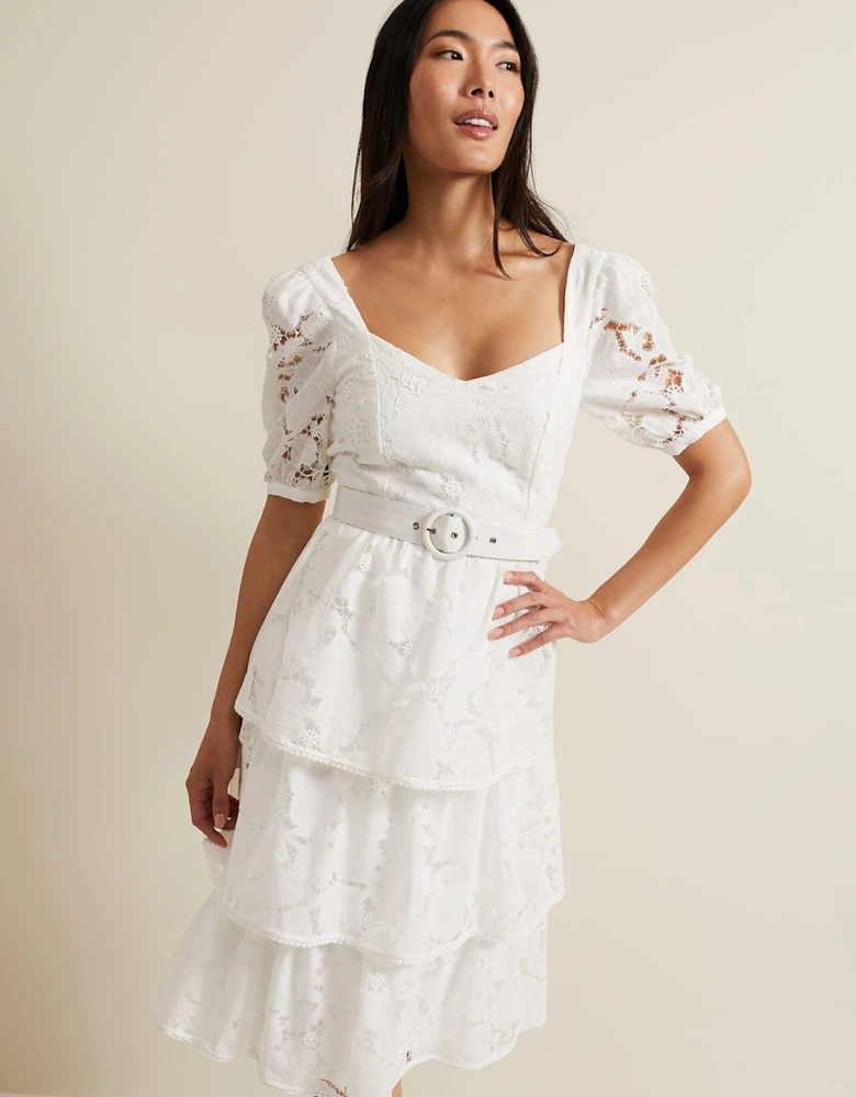 Elyse Lace Tiered Wedding Dress