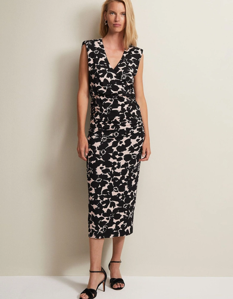 Taylor Floral Jersey Midi Dress