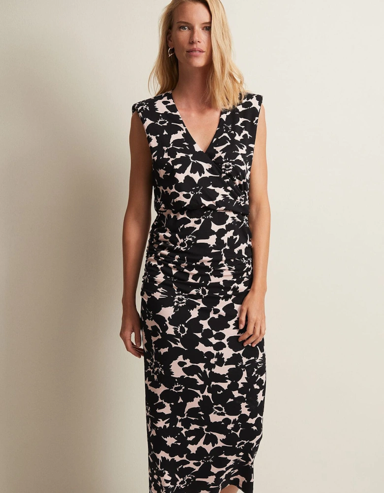 Taylor Floral Jersey Midi Dress