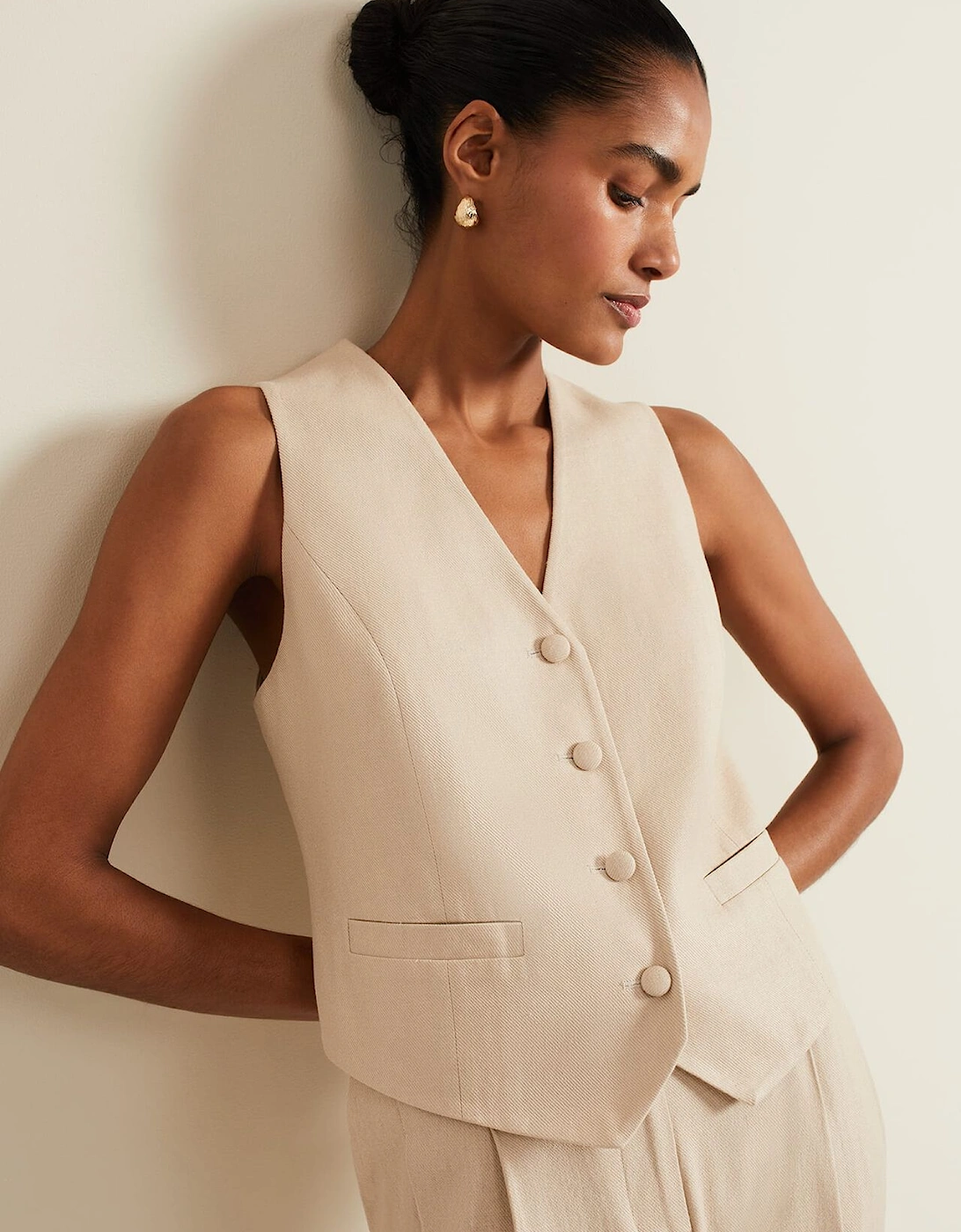 Addison Linen Waistcoat