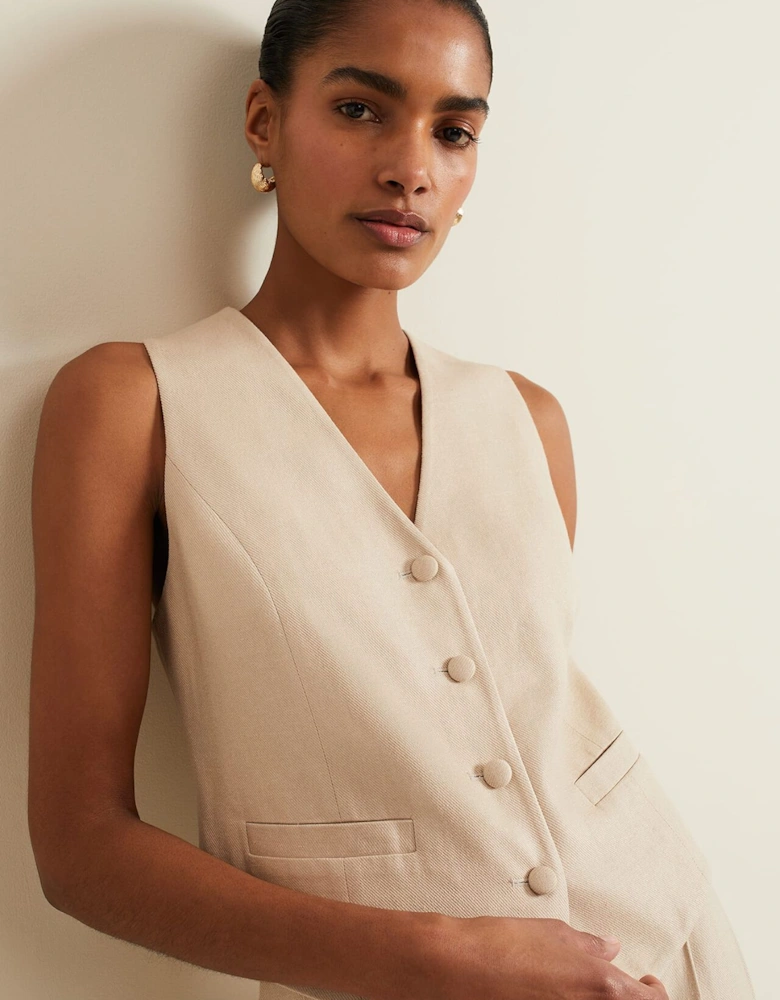 Addison Linen Waistcoat