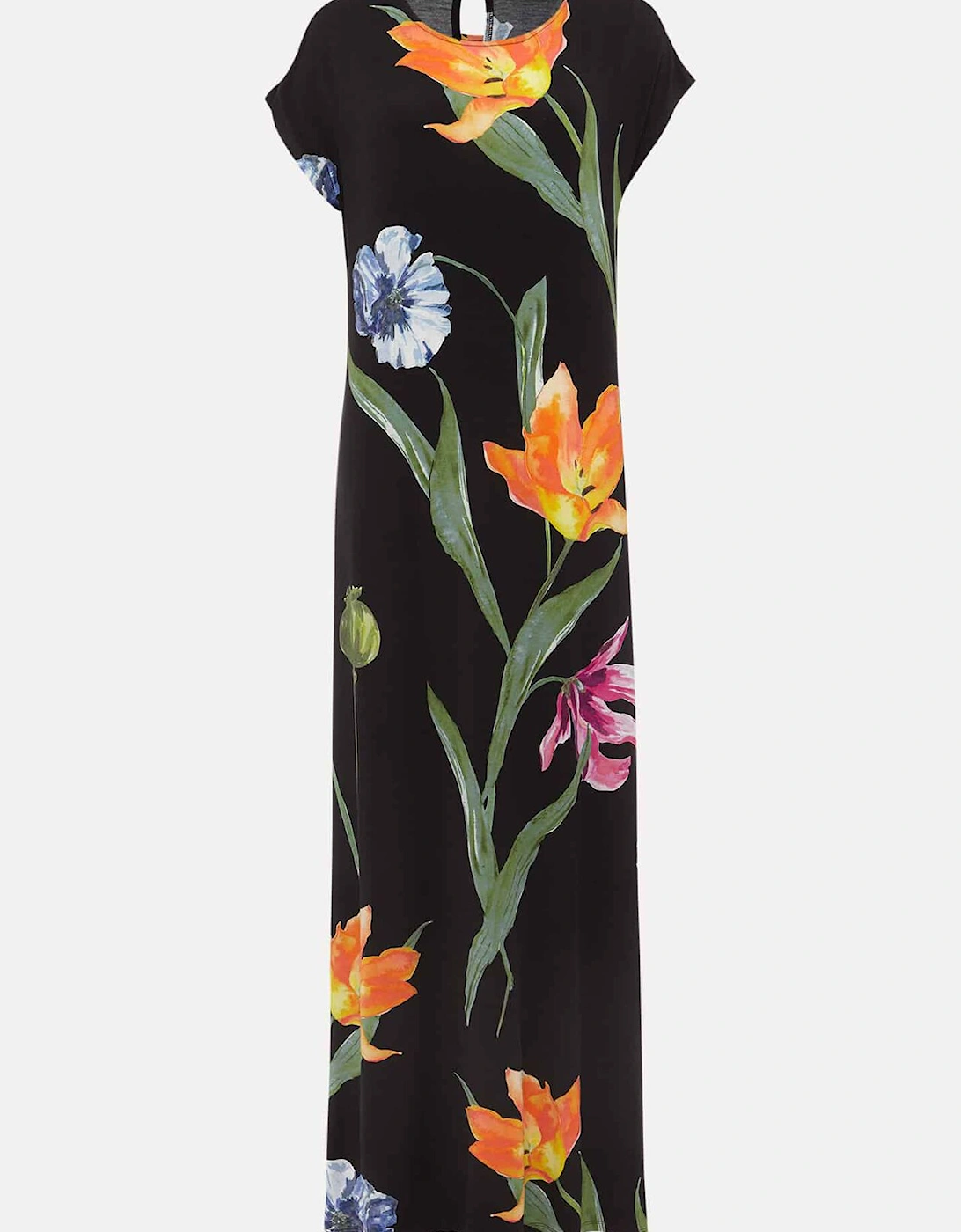 Aylie Jersey Large Florals Maxi Dress