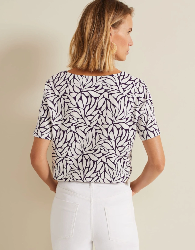 Alice Leaf Print Top