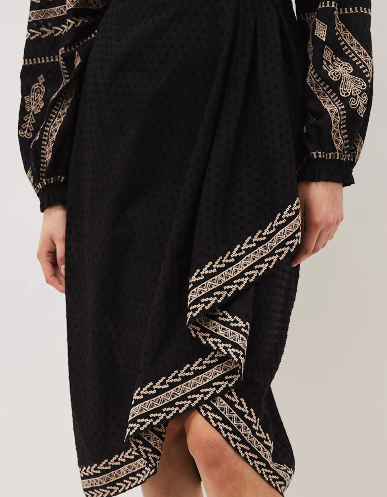 Debby Embroidered Maxi Skirt