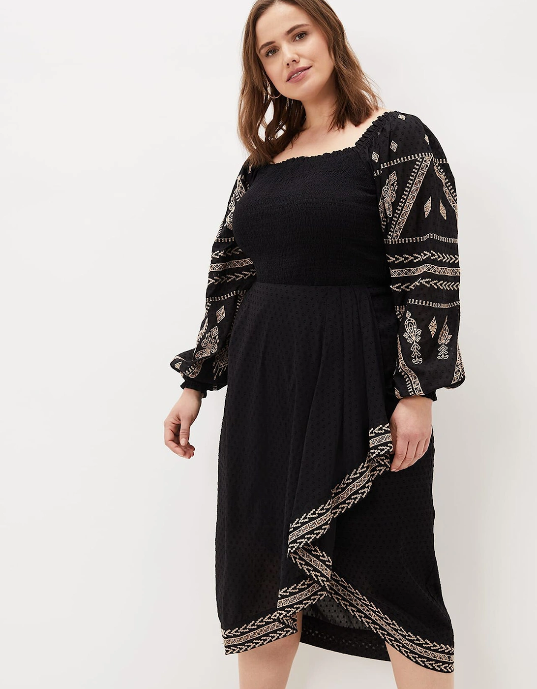 Debby Embroidered Maxi Skirt