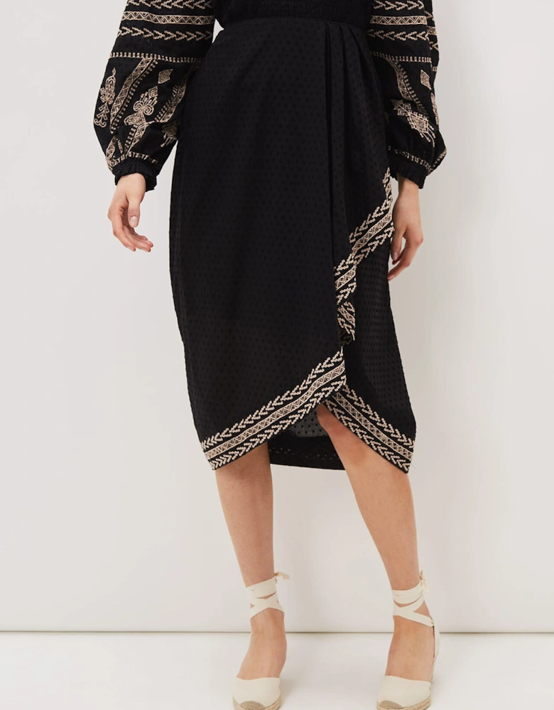 Debby Embroidered Maxi Skirt