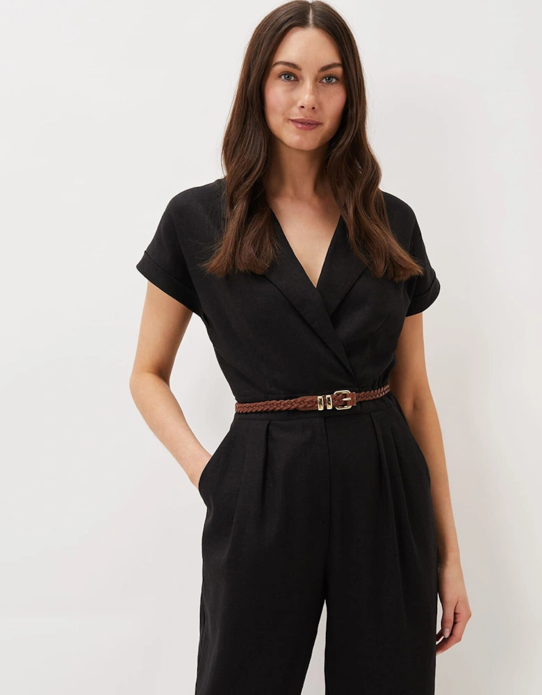 Thin Plaited Waist Belt