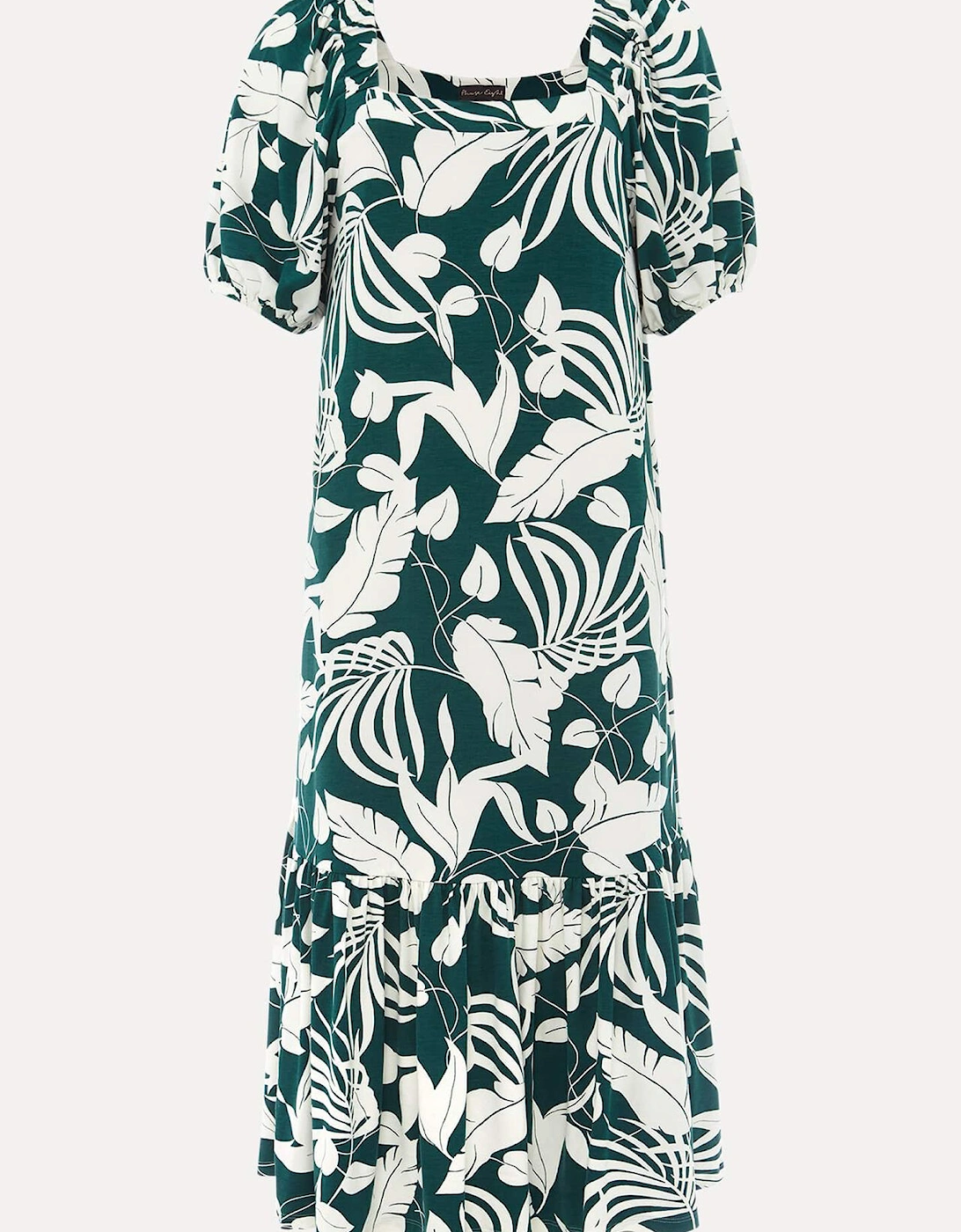 Aayra Palm Print Midaxi Dress