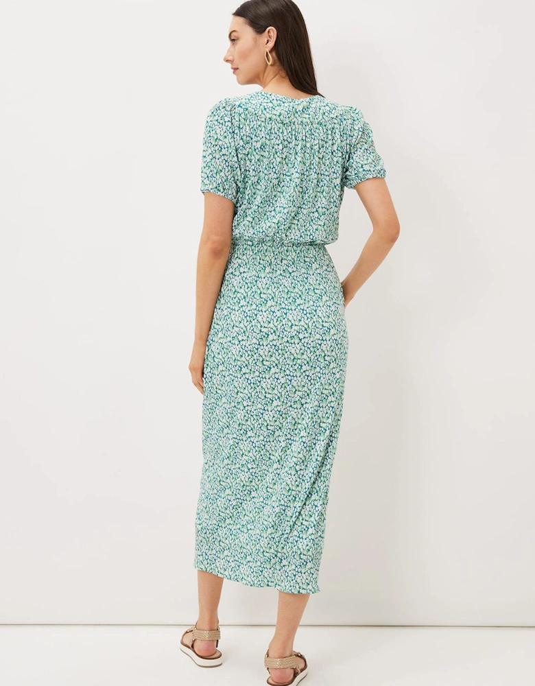 Melani Ditsy Print Midaxi Dress