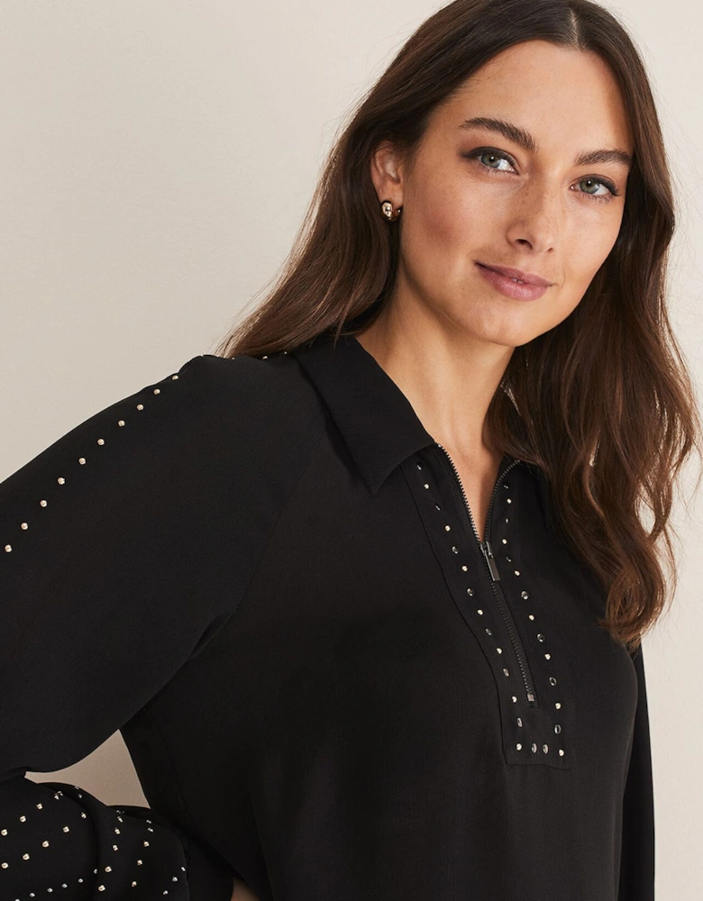 Tullulah Heatfix Sleeve Tunic Blouse