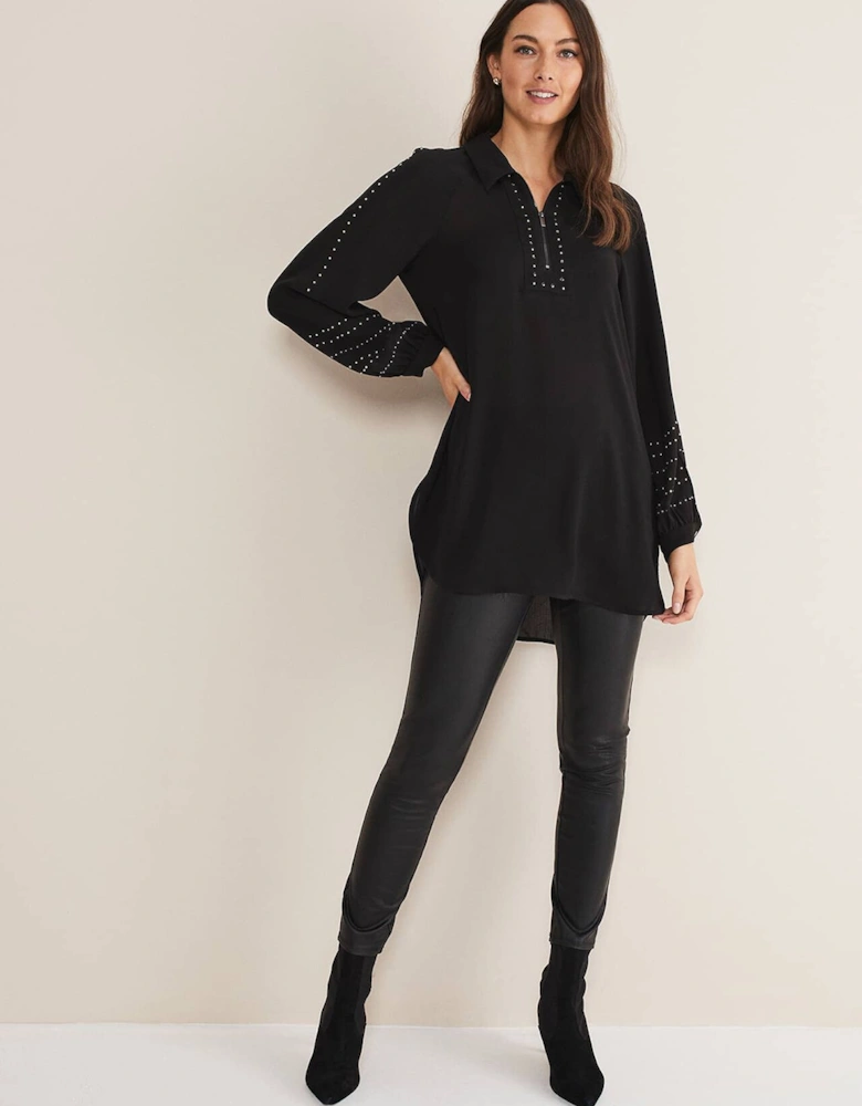 Tullulah Heatfix Sleeve Tunic Blouse