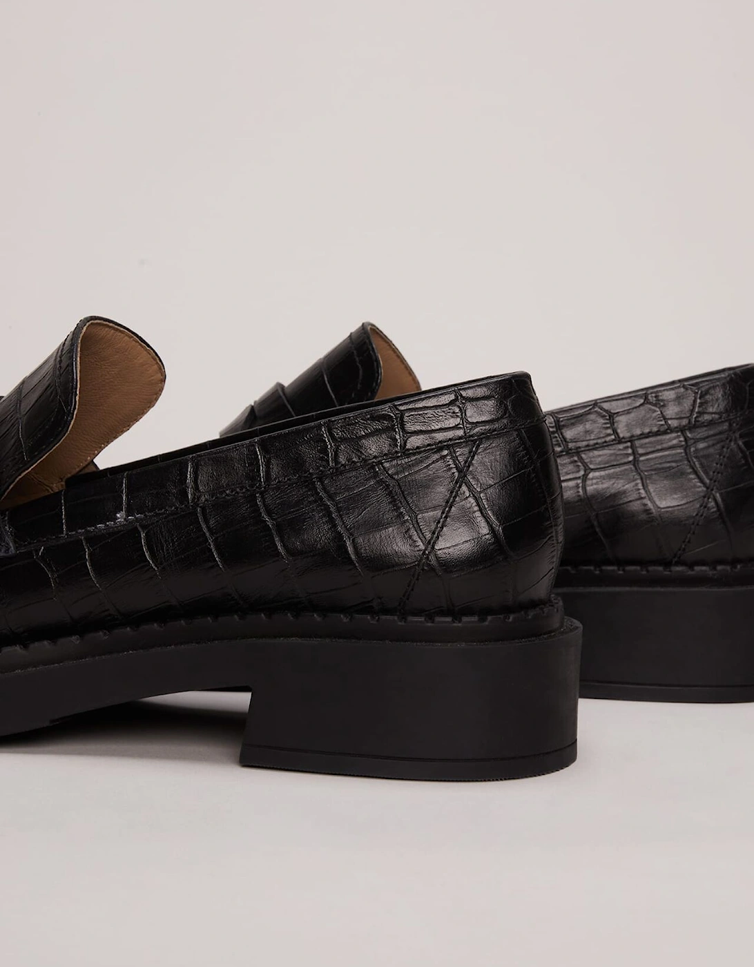 Black Chunky Loafers