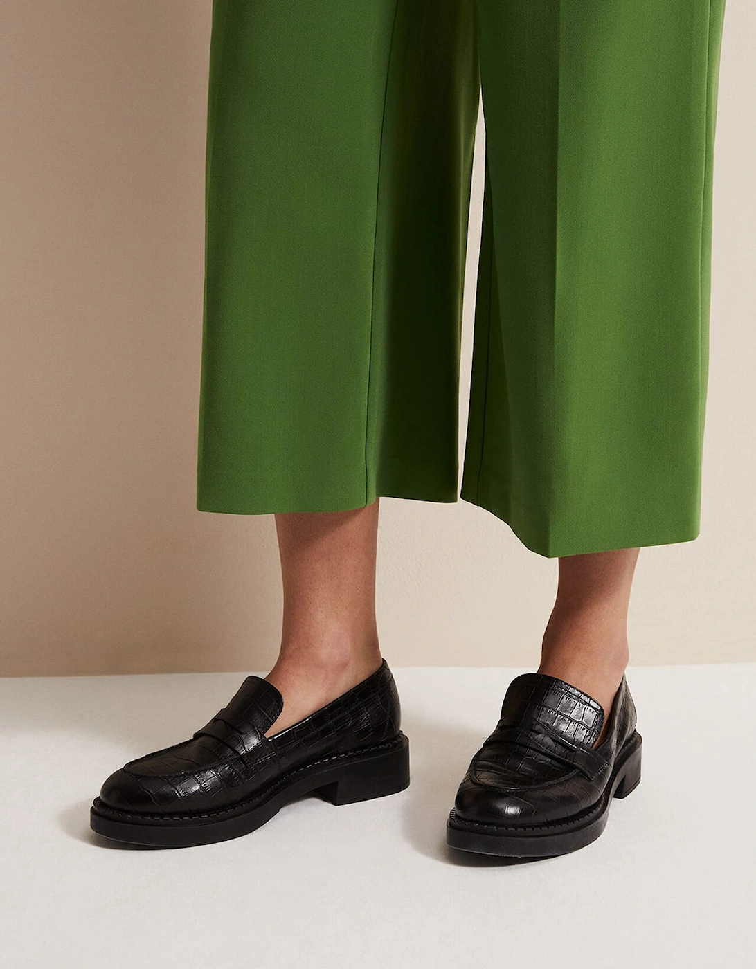 Black Chunky Loafers