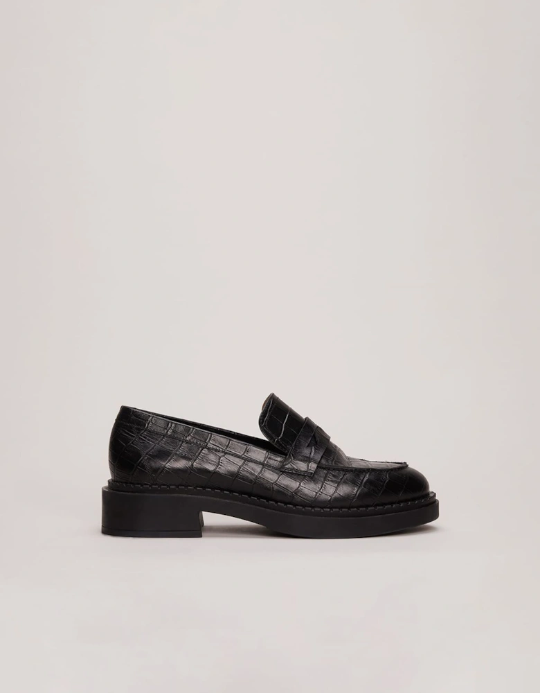 Black Chunky Loafers