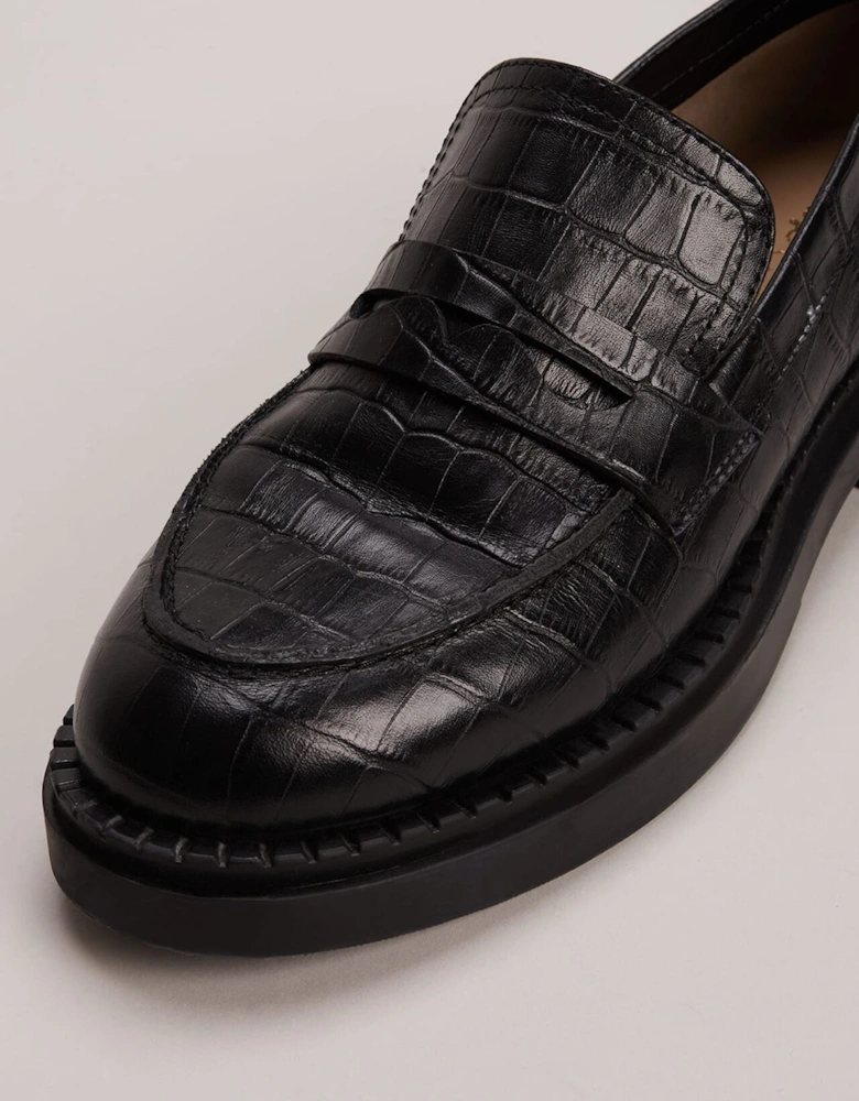 Black Chunky Loafers