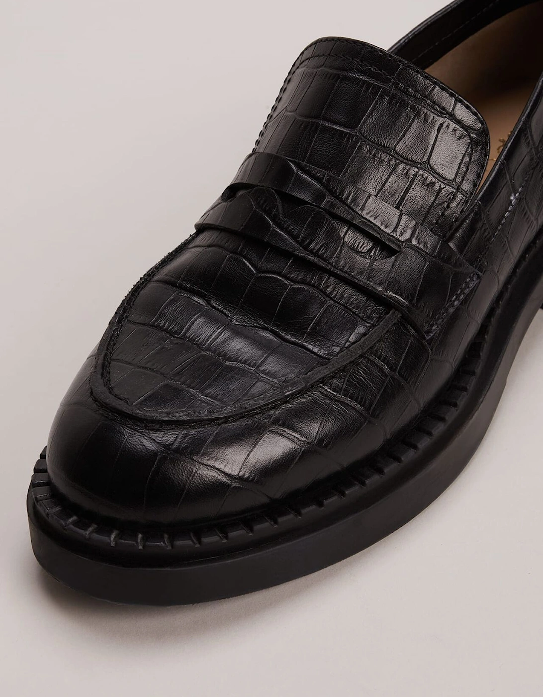 Black Chunky Loafers