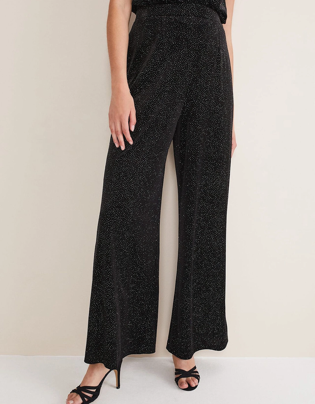 Dove Glitter Velvet Trouser