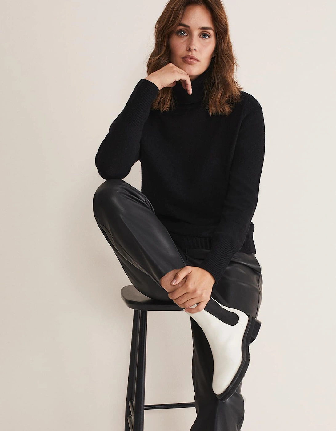 Cressida Wool Cashmere Roll Neck