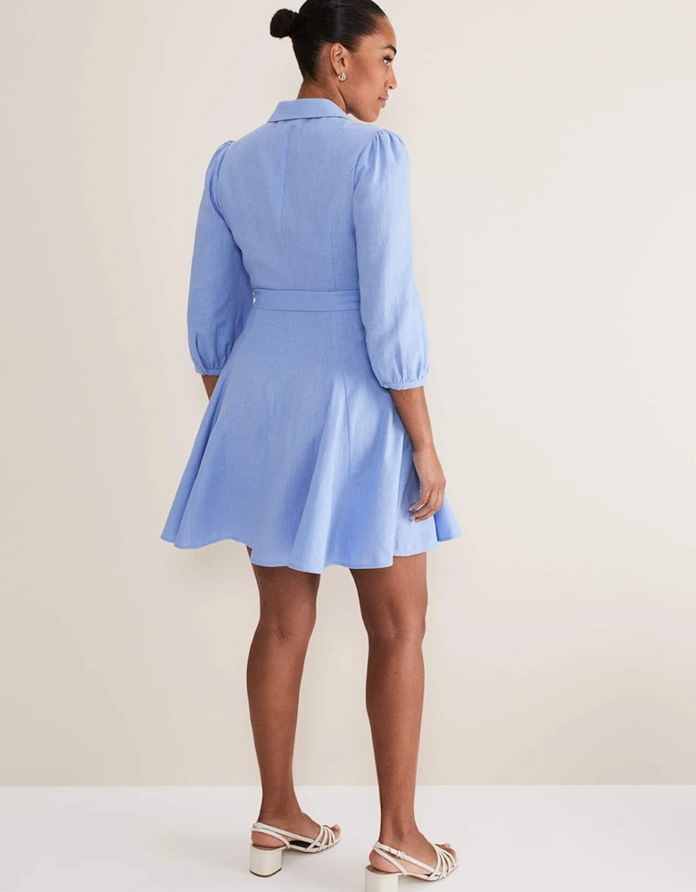 Lucie Linen Shirt Dress