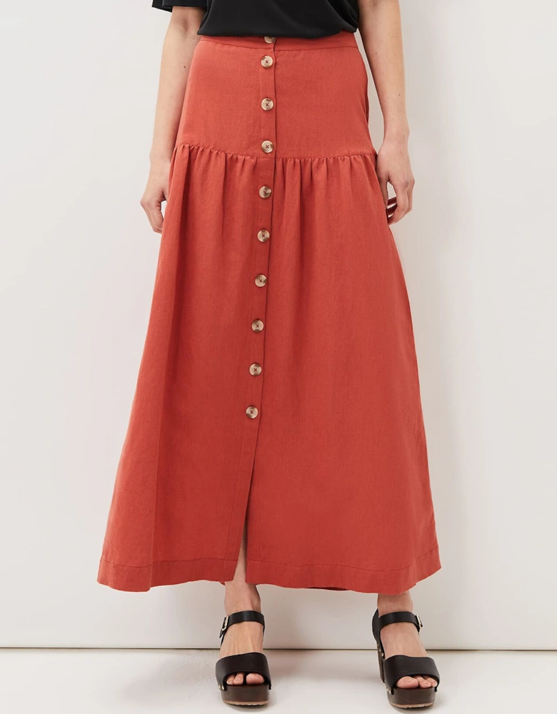 Alessia Linen Maxi Skirt