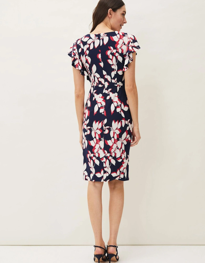 Helene Printed Jersey Dress