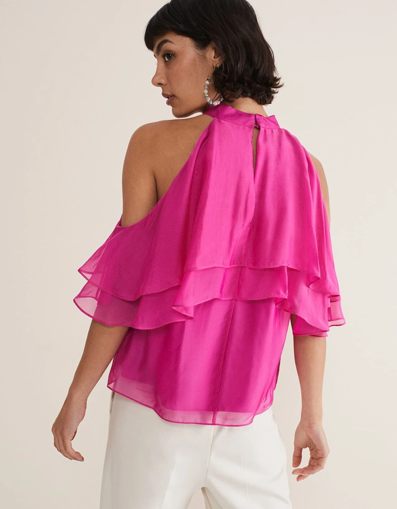 Heather Ruffle Top