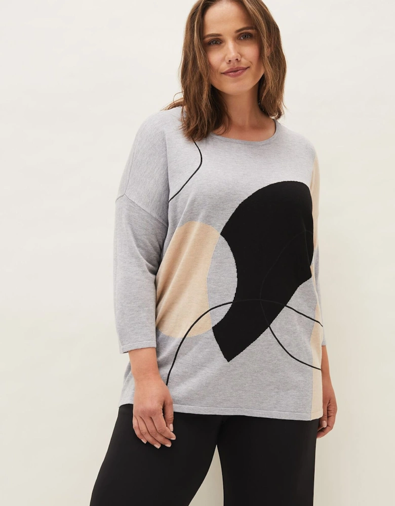 Francis Abstract Print Knit Jumper