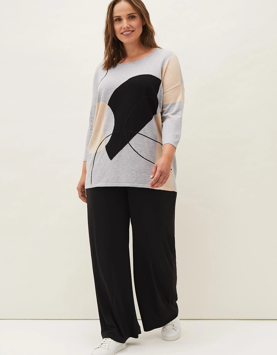 Francis Abstract Print Knit Jumper