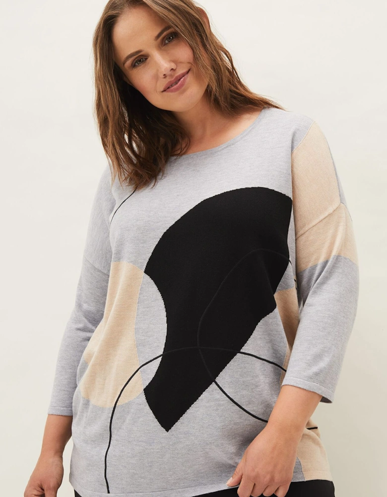 Francis Abstract Print Knit Jumper