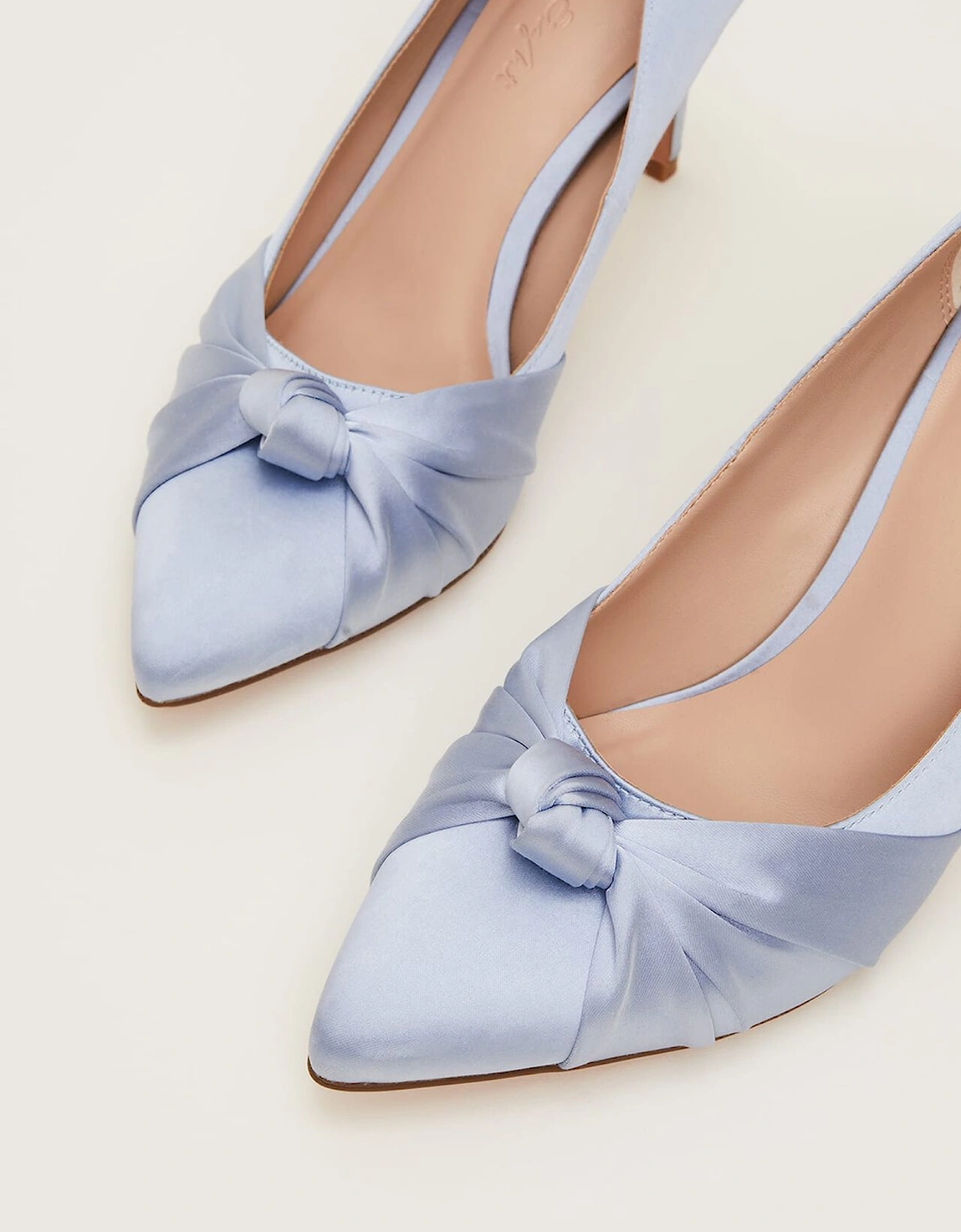 Satin Knot Front Court Shoe