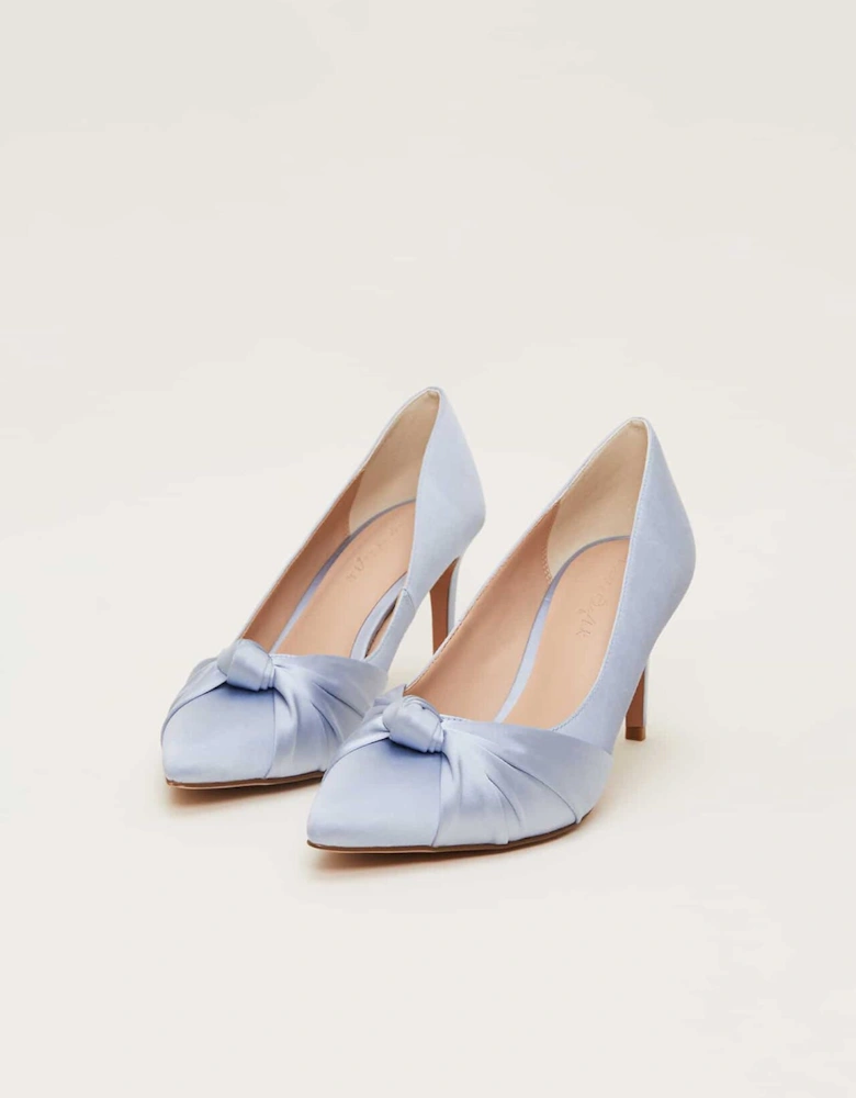 Satin Knot Front Court Shoe