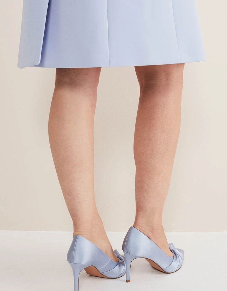 Satin Knot Front Court Shoe