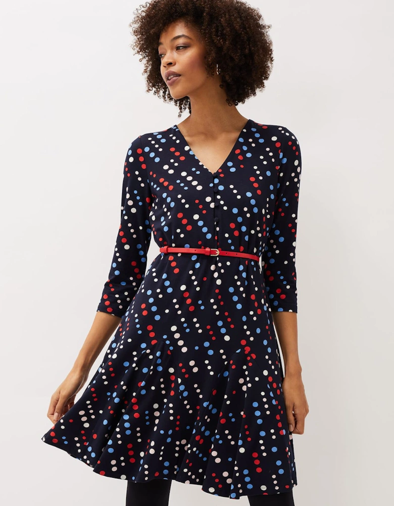 Marya Spot Jersey Dress