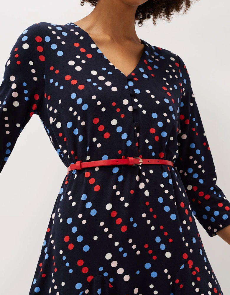 Marya Spot Jersey Dress