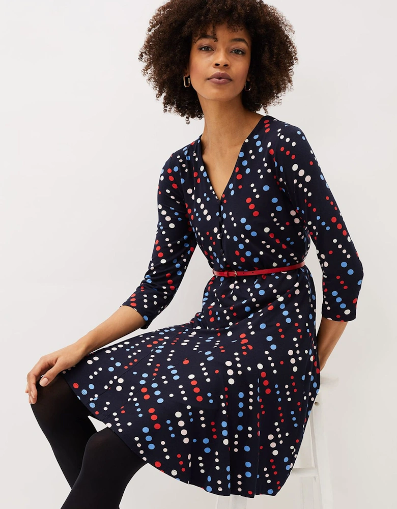 Marya Spot Jersey Dress