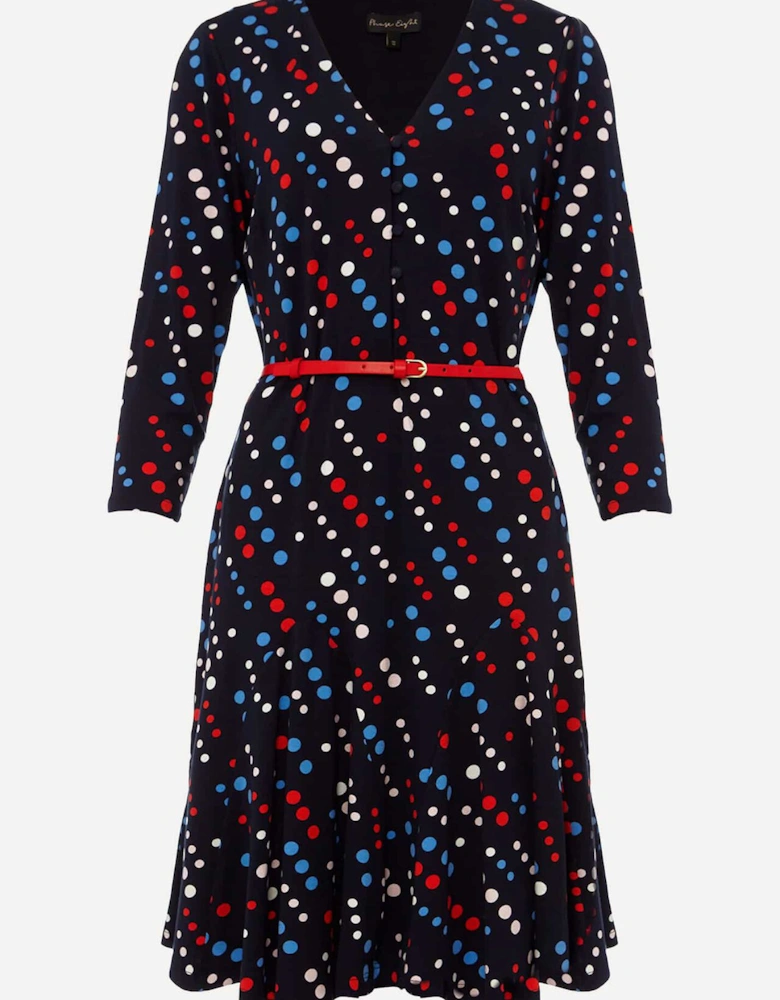 Marya Spot Jersey Dress