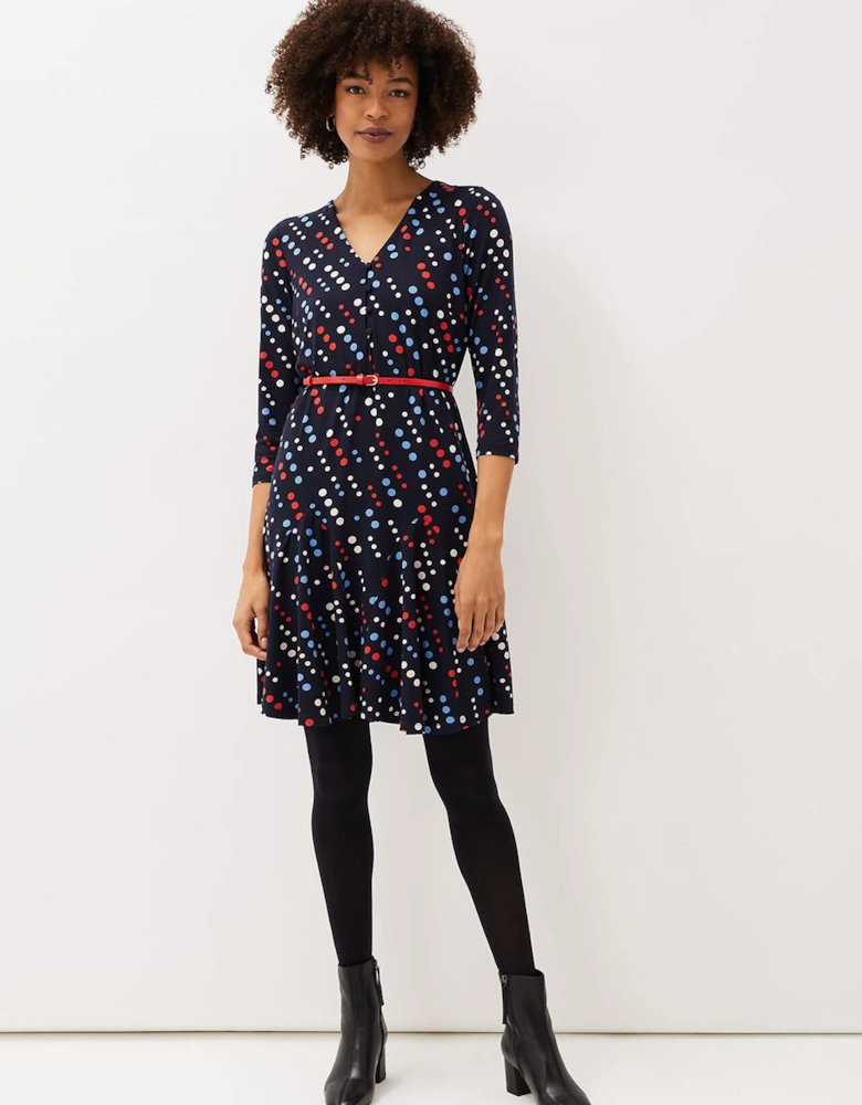 Marya Spot Jersey Dress