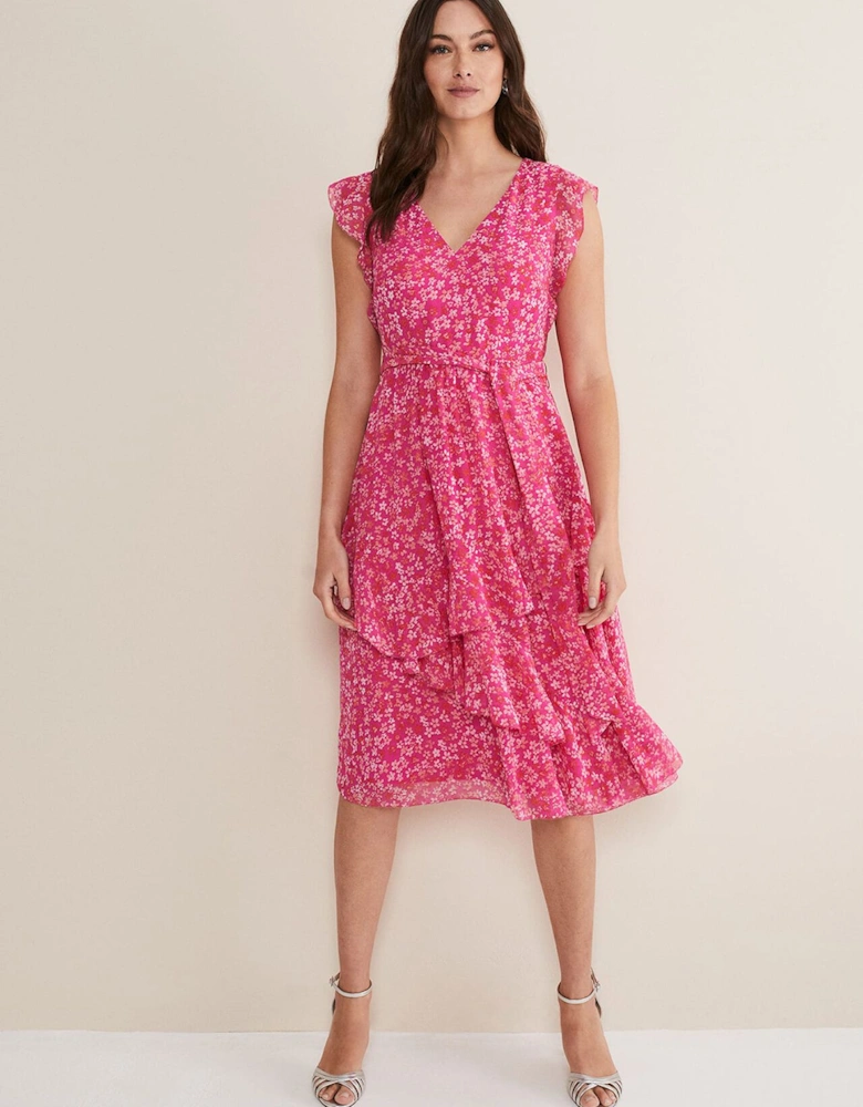 Breesha Floral Midaxi Dress