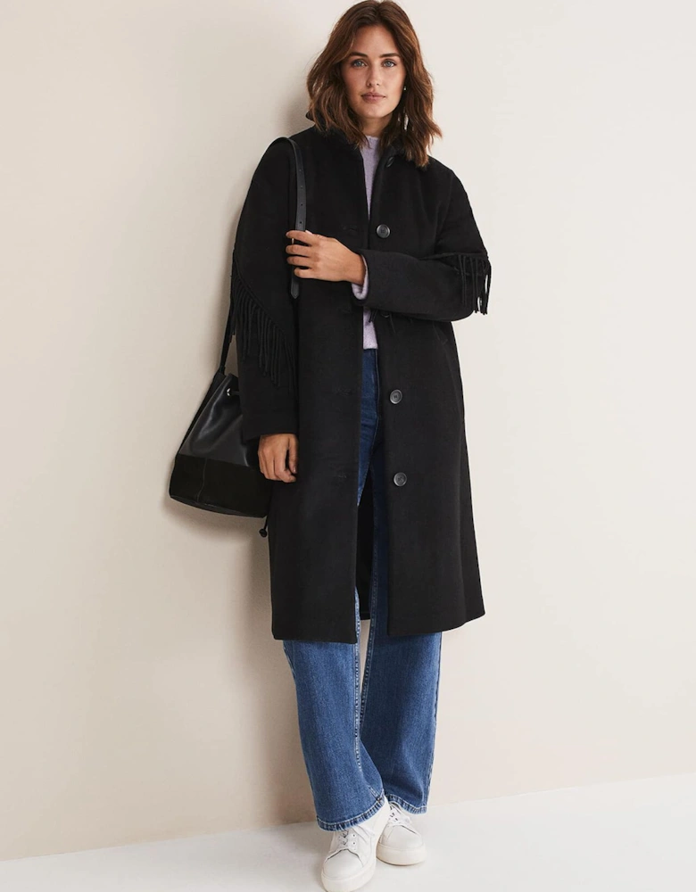 Liz Fringe Coat