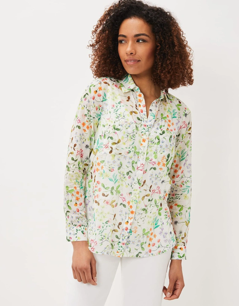 Maddelena Cotton Floral Blouse