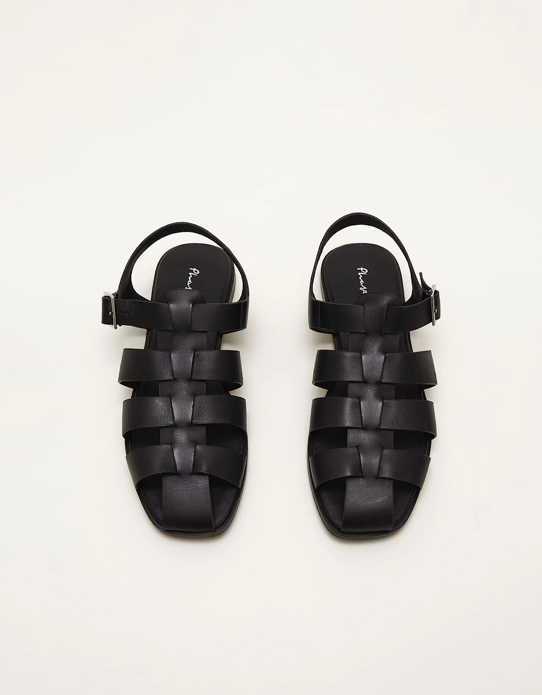 Leather Chunky Strap Sandal